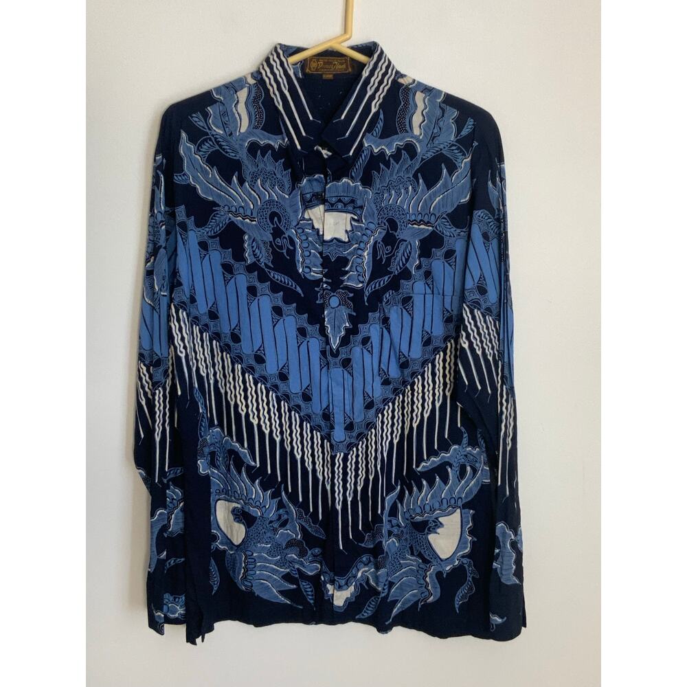 Vintage Danar Hadi Batik Men's Button down size‎ XL